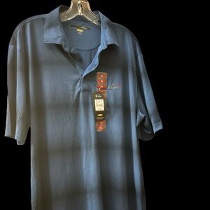 Greg Norman Men's Blue Polo Shirt